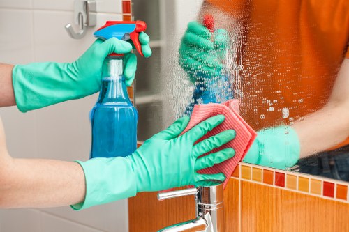 Local team providing office cleaning for businesses in E2