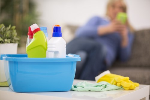 Recurring cleaning service for a commercial property in E2