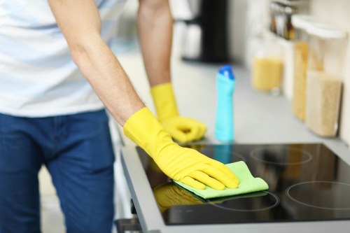 Commercial upholstery cleaning for office seating in E2