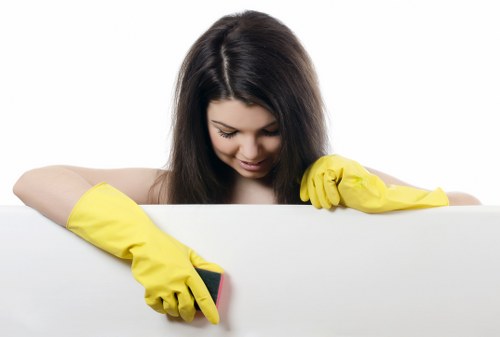 Local technician treating upholstery stains in East London
