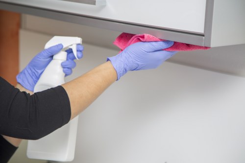 Commercial stain cleaning for an office or retail property in E2